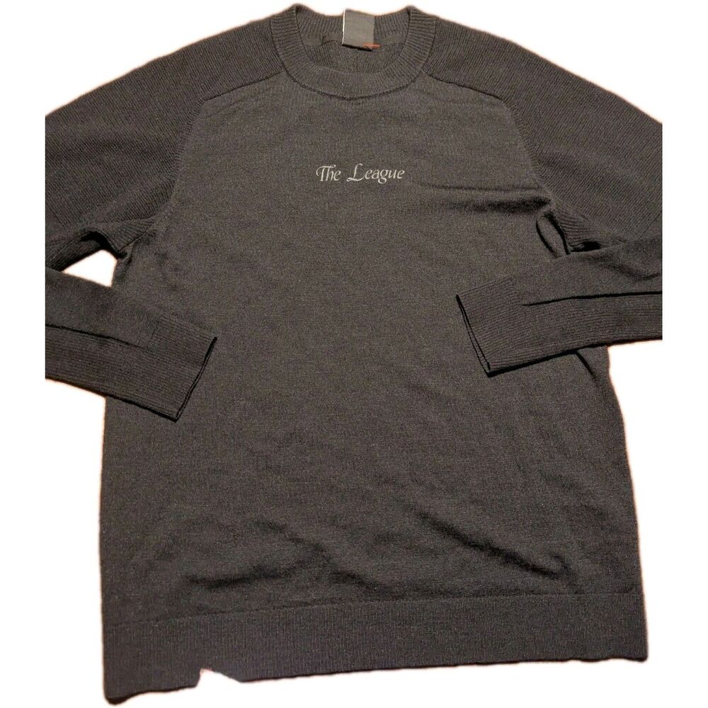 Nike Tiger Woods Wool Blend Golf Sweater The‎ League Medium Black Knit Pullover